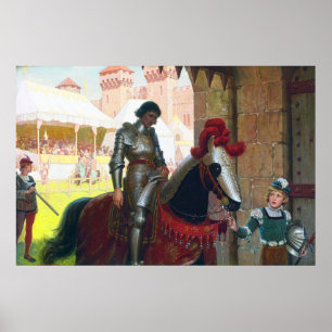 Poster Vaincu, par Edmund Blair Leighton