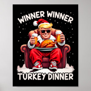 Poster Vainqueur super de Noël Trump Dîner Turquie