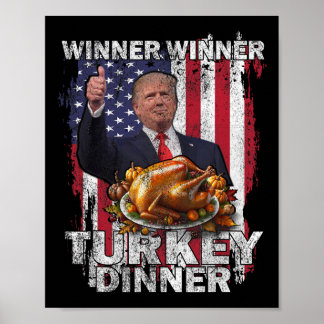 Poster Vainqueur Trump Vance Humour Dîner Turquie