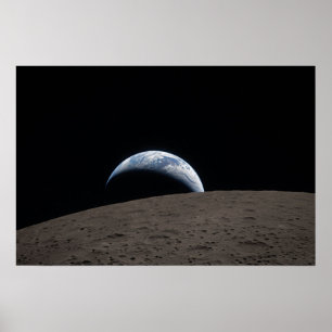 Poster Vaisseau spatial Orion Earthset Mission Artemis Lu