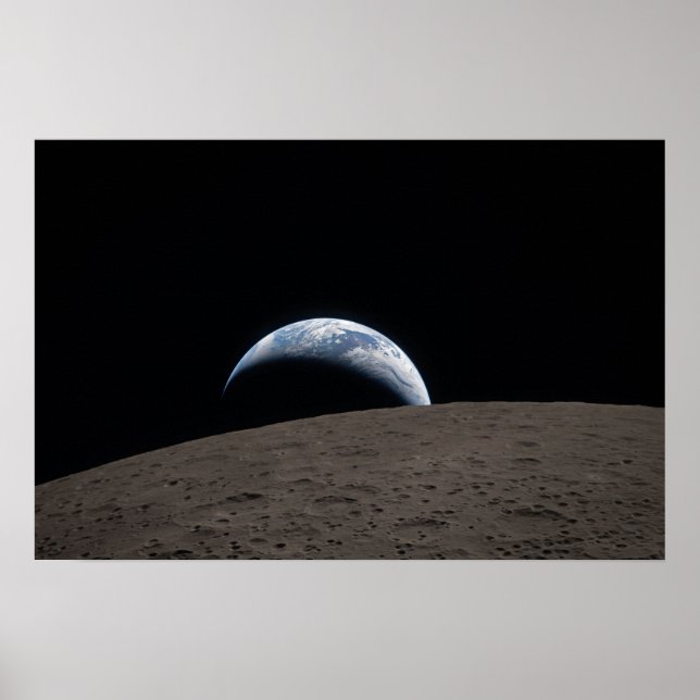 Poster Vaisseau spatial Orion Earthset Mission Artemis Lu (Devant)