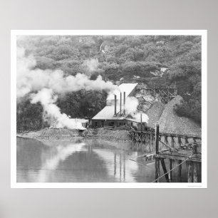 Poster Valdez, Alaska Gold Mining 1916