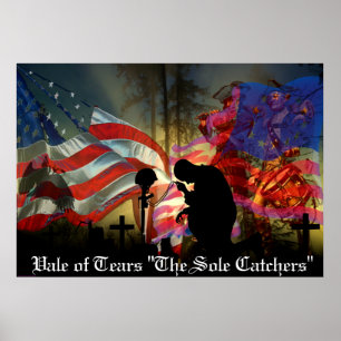 Poster Vale commémorative vétéran des larmes Souvenir