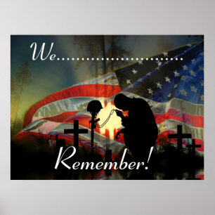 Poster Vale commémorative vétéran des larmes Souvenir