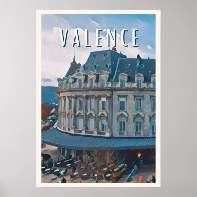 Poster Valence Photo Vintage (Devant)