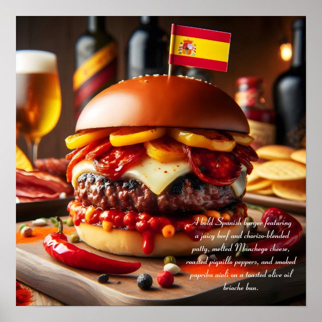 Poster Valencia Vista : Plaisir Chorizo (Devant)