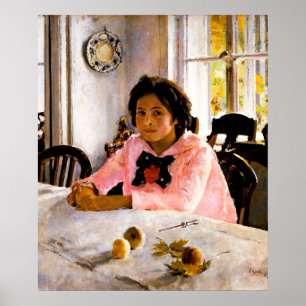 Poster Valentin Serov : Fille avec pêches