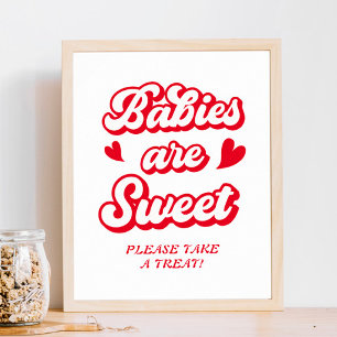 Poster Valentine Baby shower Favor