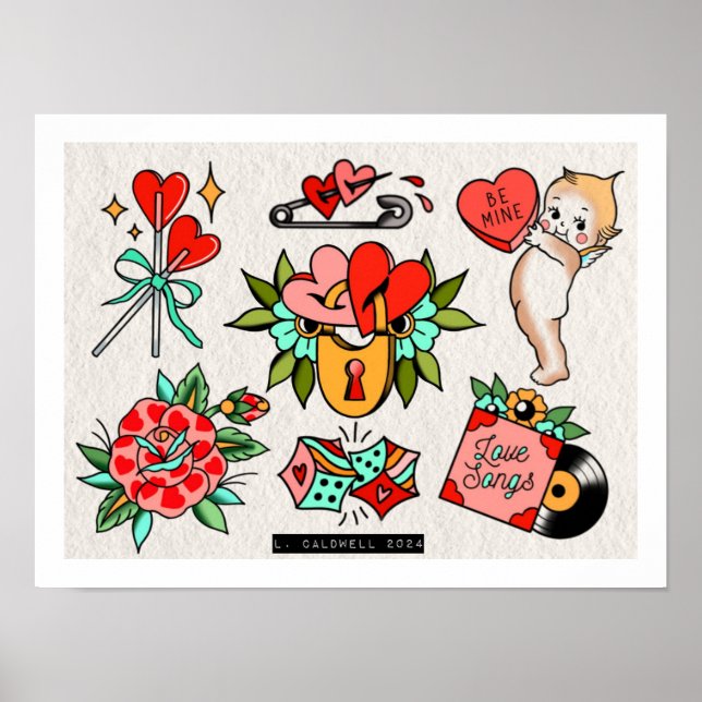 Poster Valentine Flash (Devant)