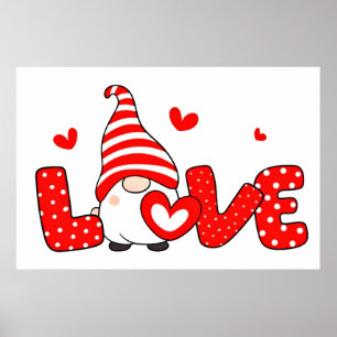 Poster Valentine gnome
