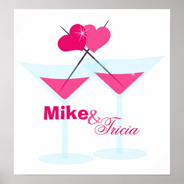 Poster Valentine Martinis (Devant)