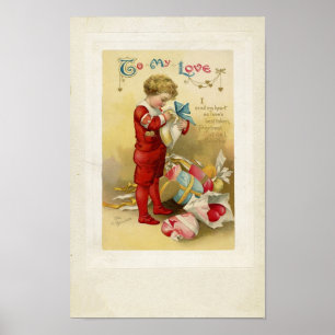 Poster Valentine vintage