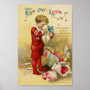 Poster Valentine vintage