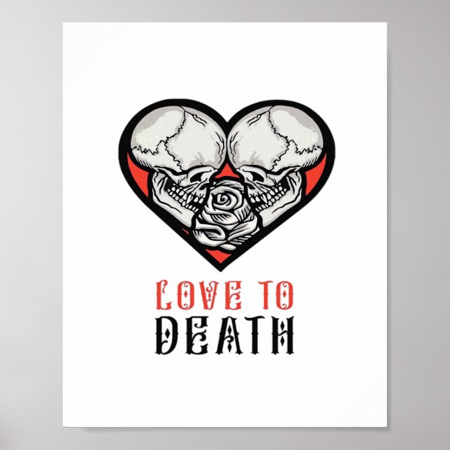 Poster Valentines esthétiques Jusqu'à la mort Faisons-nou (Devant)
