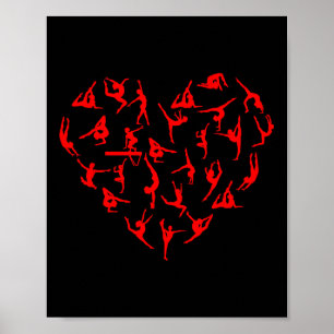 Poster Valentines Jour Gymnase Motivationnel Gymnastique