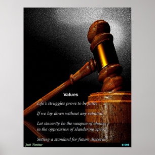 Poster Valeurs