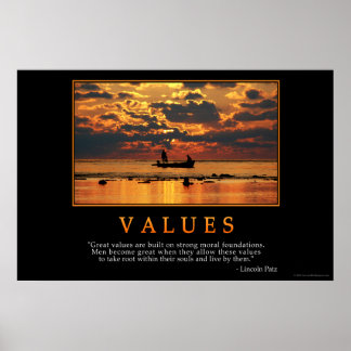 Poster Valeurs