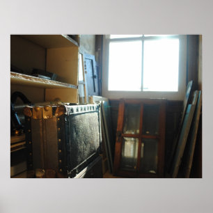 Poster Valise dans le grenier