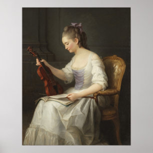 Poster Vallayer-Coster - Portrait D'Un Violoniste