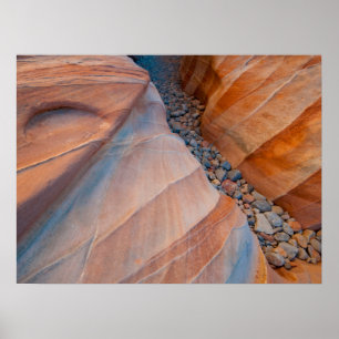Poster Vallee de feu du Red Rock State Park Nevada