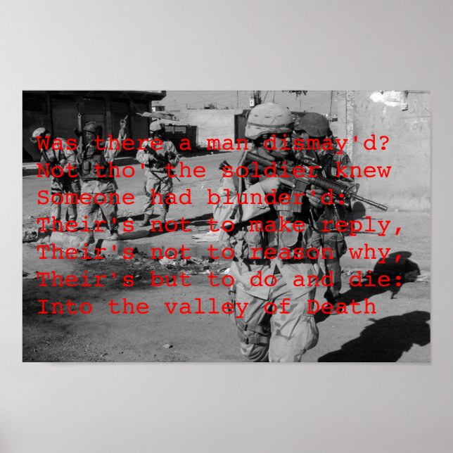 Poster Vallée de la mort en Irak (Devant)