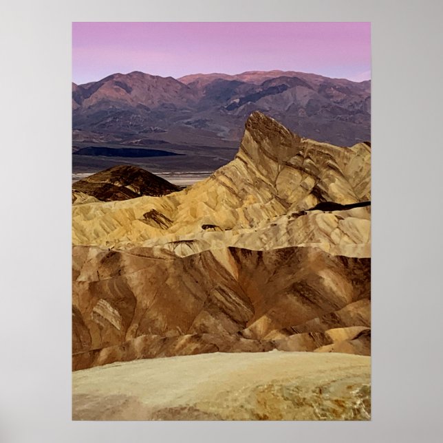 Poster Vallée de la mort Zabriskie Point Photo (Devant)