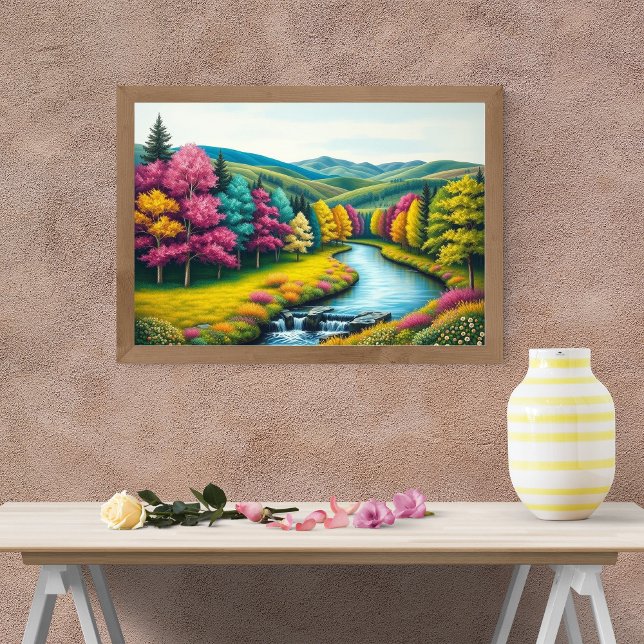 Poster Vallée de la rivière Enchanted (Créateur téléchargé)