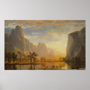 Poster Vallée de Yosemite Albert Bierstadt