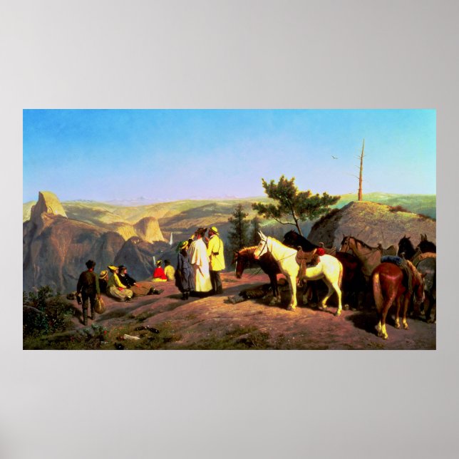 Poster Vallée de Yosemite de Glacier Point 1874 (Devant)