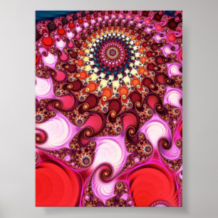 Poster Vallée du hippocampe de Mandelbrot - Zoom fractal