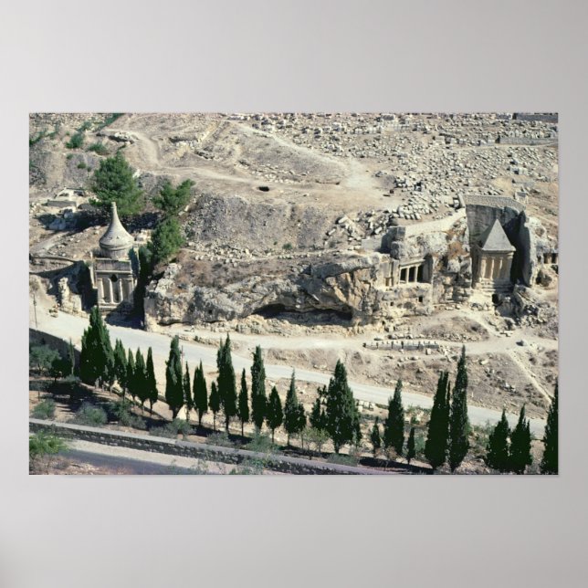 Poster Vallée du Kidron au pied du Mont des Oliviers (Devant)