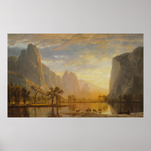 Poster Vallée du Yosemite par Albert Bierstadt