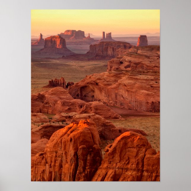 Poster vallée Monumentale panoramique, Arizona (Devant)