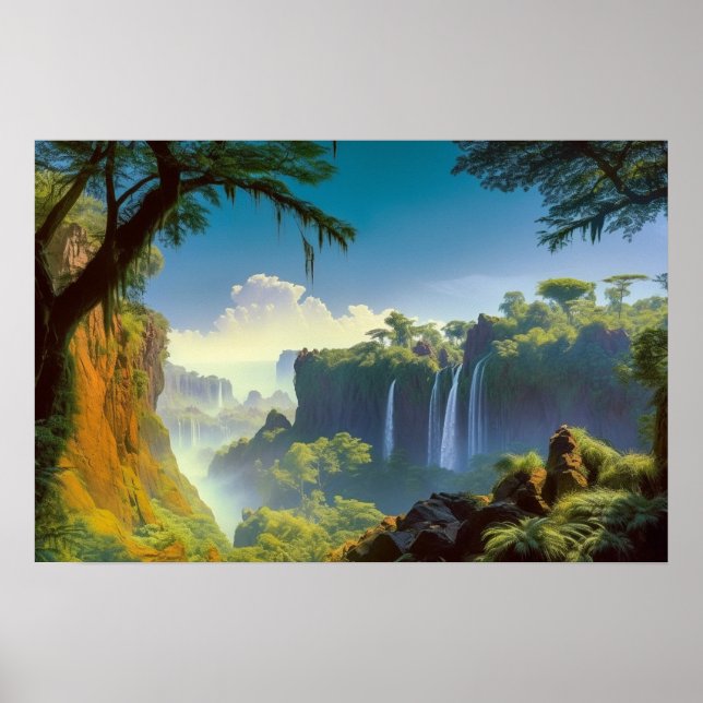 Poster Vallée perdue dans la jungle (Devant)