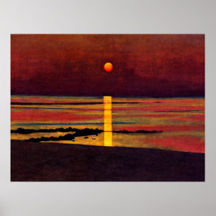 Poster Vallotton - Coucher de soleil