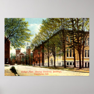 Poster Valparaiso, Indiana College Place