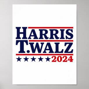 Poster Valse 2024 Election Kamala Harris Tim Waltz 2024 3