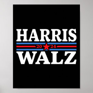 Poster Valse 2024 Élection Kamala Harris Tim Waltz 2024 4