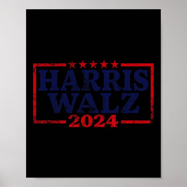 Poster Valse 2024 Election Kamala Harris Tim Waltz 2024 5 (Devant)