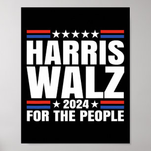 Poster Valse 2024 Pour Le Peuple Kamala Harris Tim Waltz