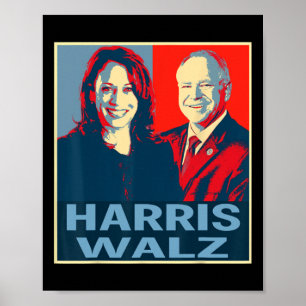 Poster Valse 2024 Président de l'élection Kamala Harris T