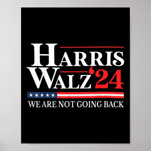 Poster Valse Nous Ne Retournons Pas Kamala Harris 2024 1 (Devant)