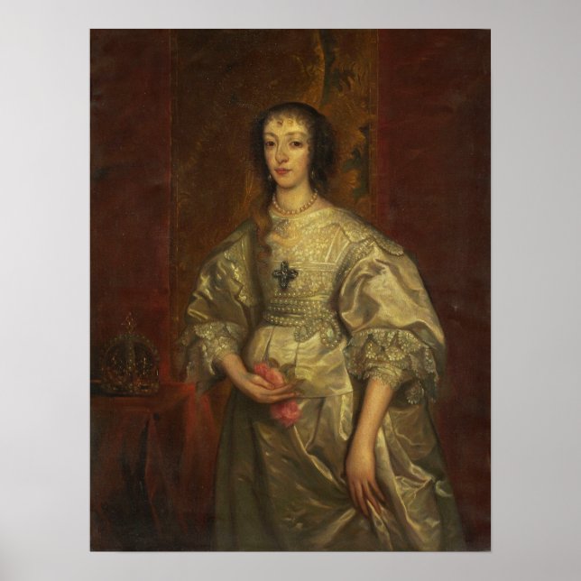 Poster Van Dyck - Henrietta Maria (Devant)