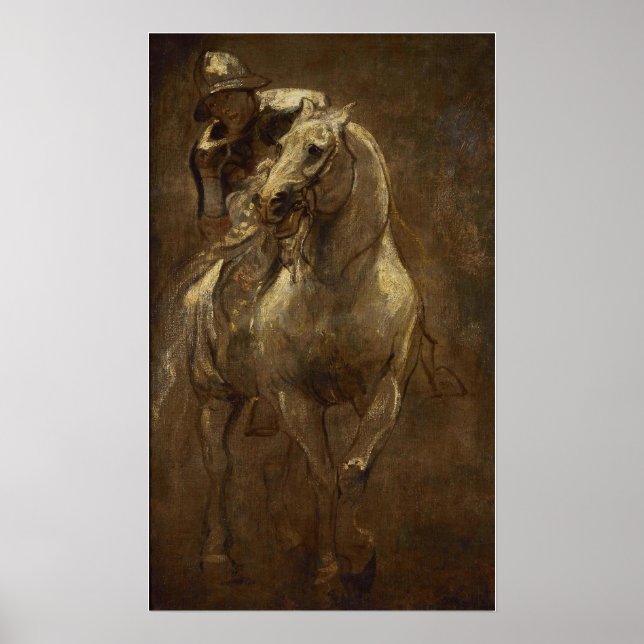 Poster Van Dyck - Homme À Cheval (Devant)