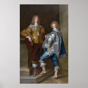 Poster Van Dyck - John Stuart Et Frère Bernard Stuart