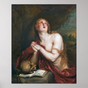 Poster Van Dyck - La Magdalen pénitente