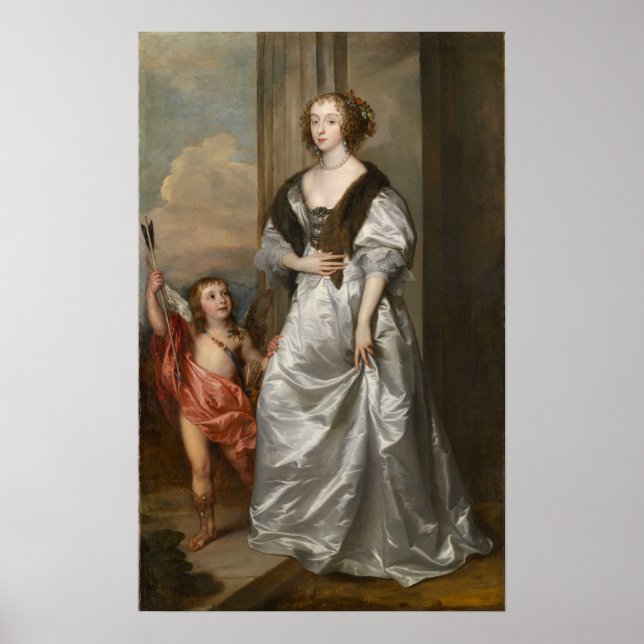 Poster Van Dyck - Mary Villiers Comme Vénus (Devant)