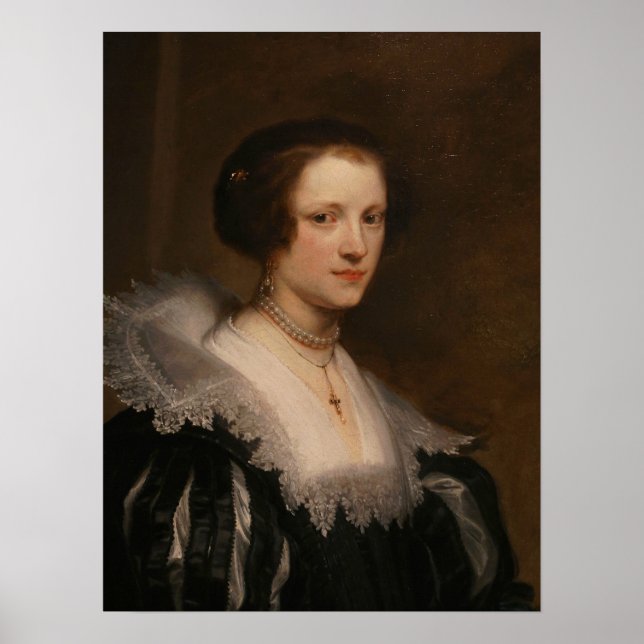 Poster Van Dyck - Portrait D'Anna Wake (Devant)