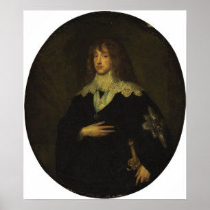 Poster Van Dyck - Portrait de Charles Louis Electeur Pala