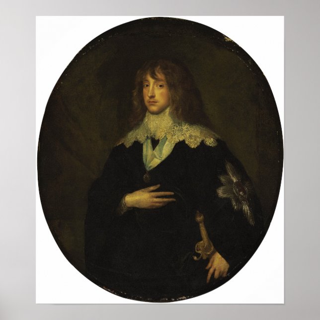 Poster Van Dyck - Portrait De Charles Louis Elector Pala. (Devant)